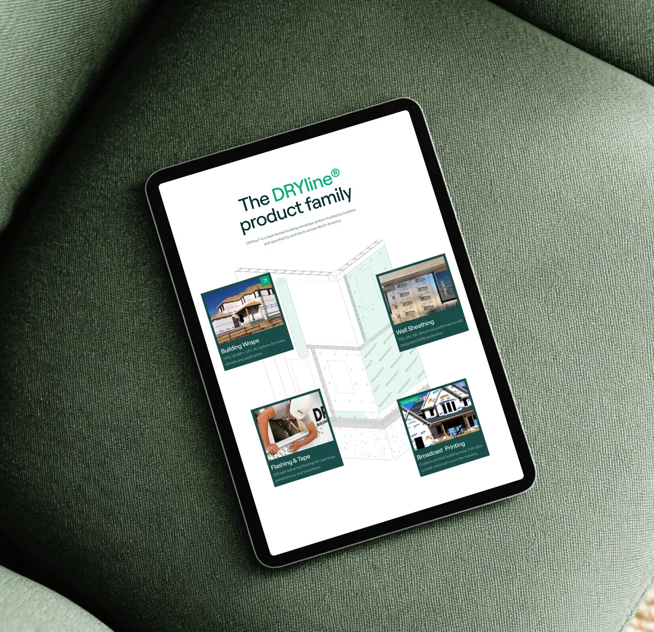 National Shelter Products website shown on a device